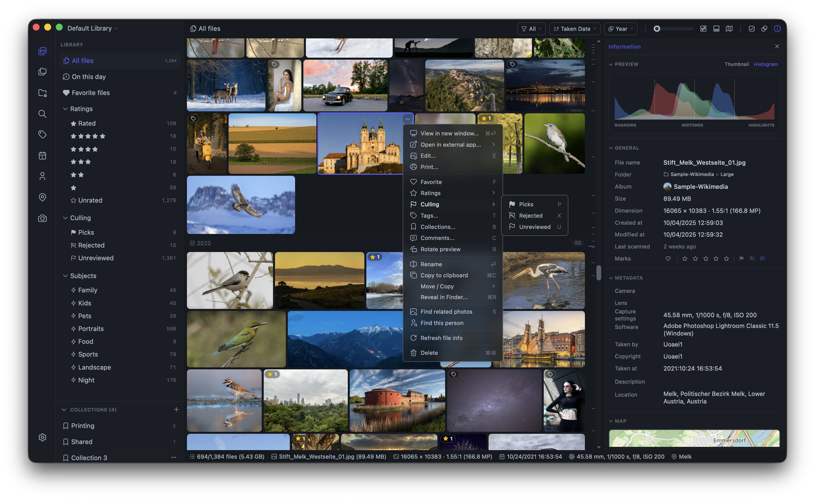 Lap local photo library manager screenshot